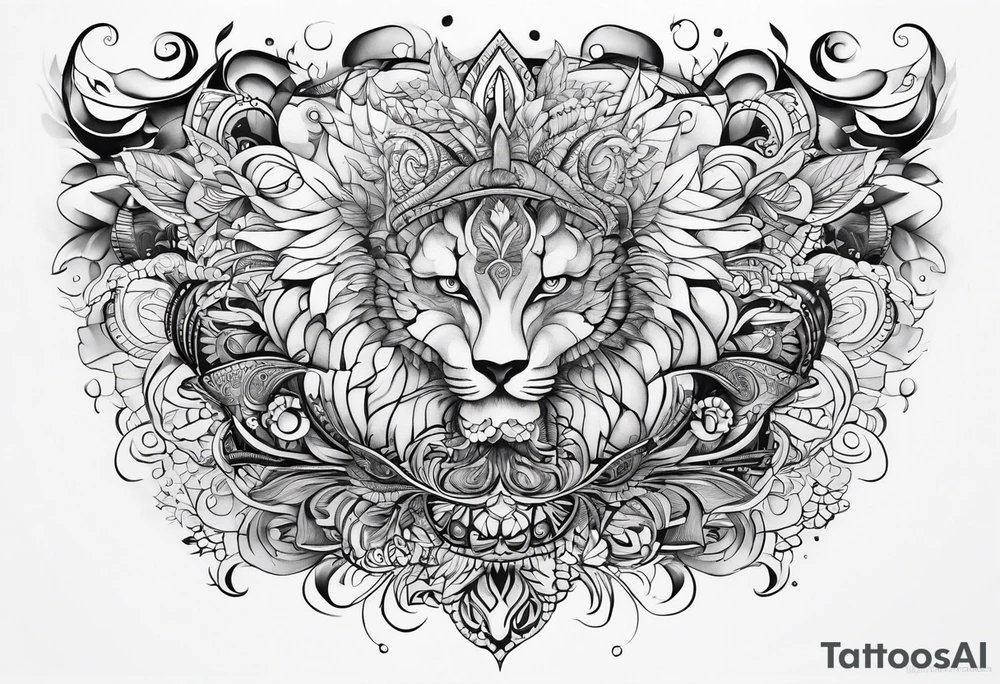 Masoud name design tattoo idea