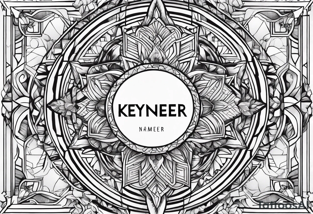 Keyneer name tattoo idea