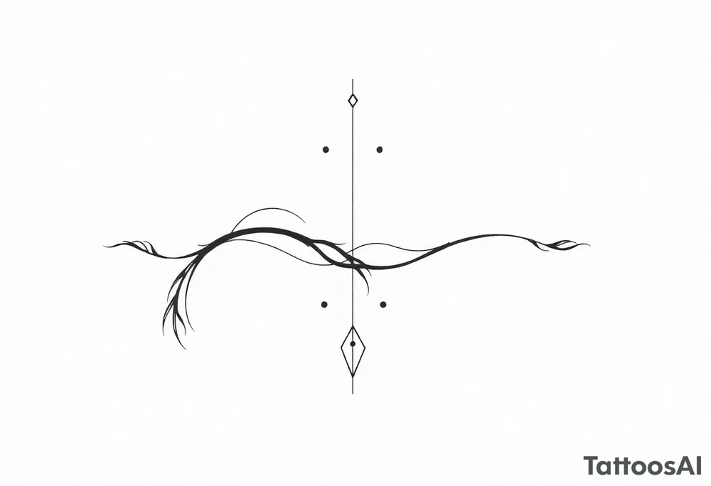 Tatuagem com traços finos inspirada em Celeana Sardothien tattoo idea