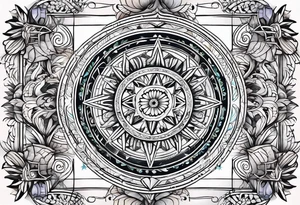 ayurvedic medicine and pursuit of health based knowledge tattoo idea