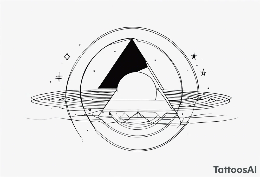 dark side of the moon tattoo idea