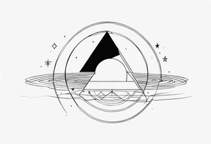 dark side of the moon tattoo idea