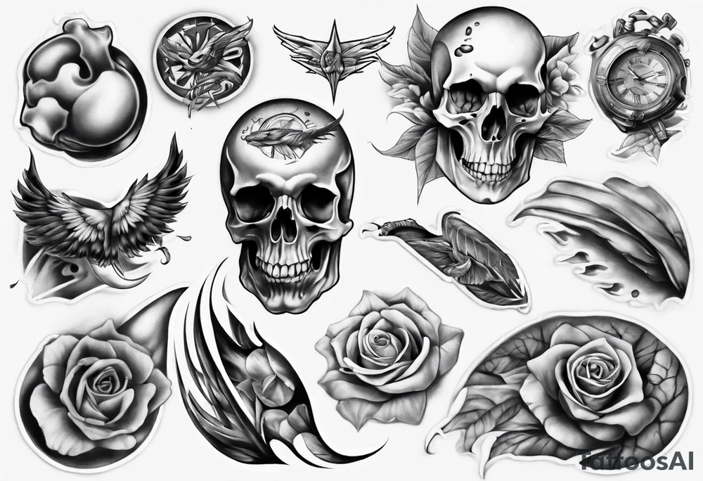 realistic stomach full sleeve tattoo idea