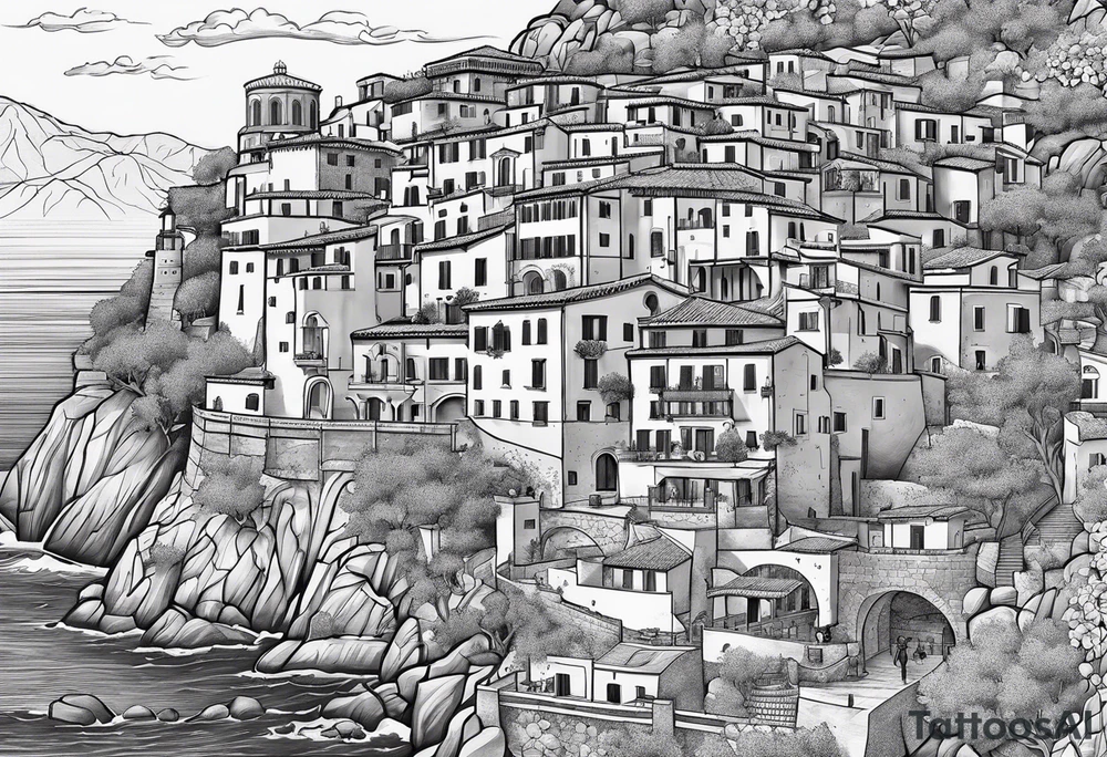 Map of calabria tattoo idea