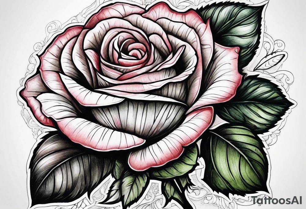 Rose bible scripture tattoo idea