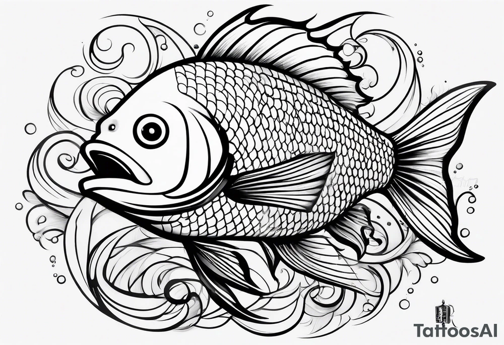 tattoo half sleeve fish tattoo idea