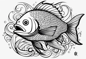 tattoo half sleeve fish tattoo idea
