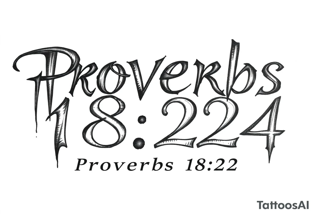 76 2323 proverbs 18:24 written out in font tattoo idea
