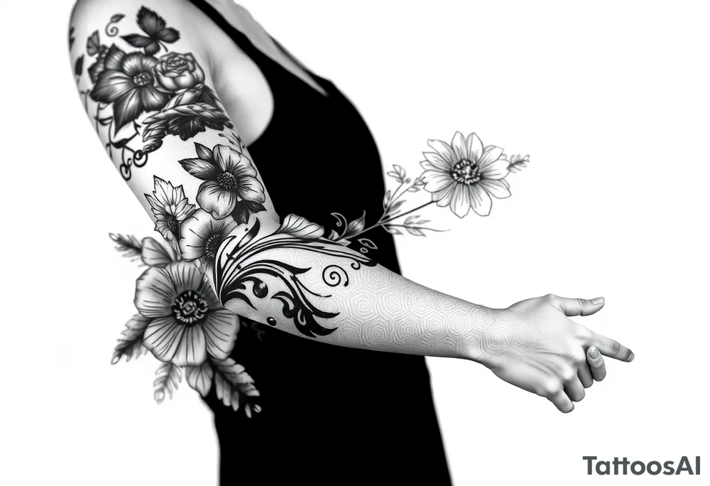 patchwork tattoo design tattoo idea