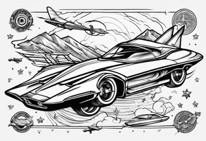 flying cars tattoo idea