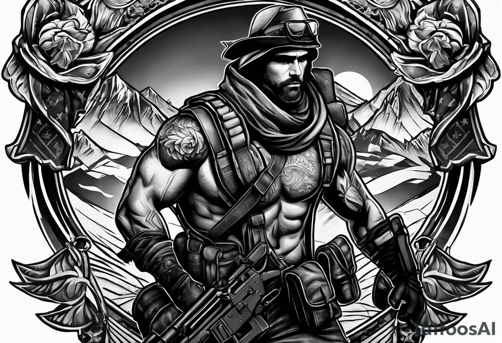 Rucking, brotherhood, shadows, fitness, GrowRuck tattoo idea