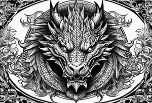 Dragon full body tattoo idea