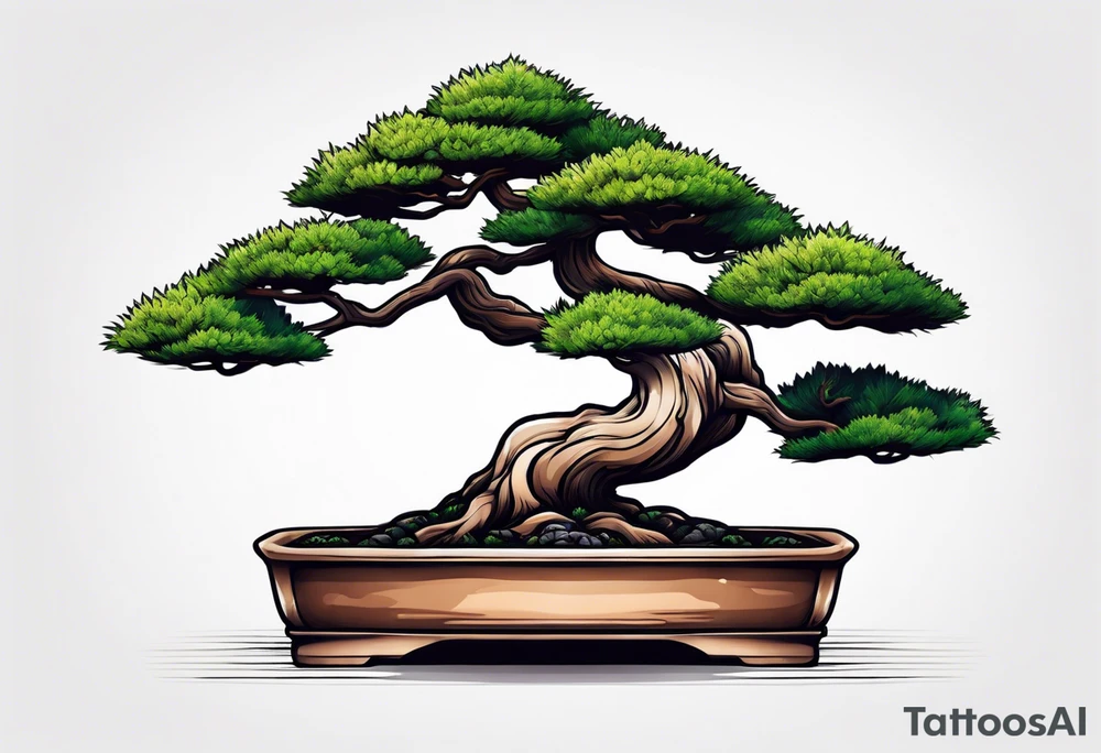 bonsai tree tattoo idea