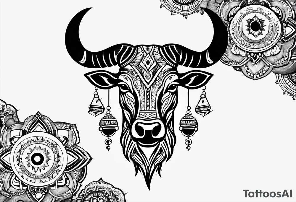 Taurus, Aquarius, Libra, half sleeve, zodiac 
symbols tattoo idea