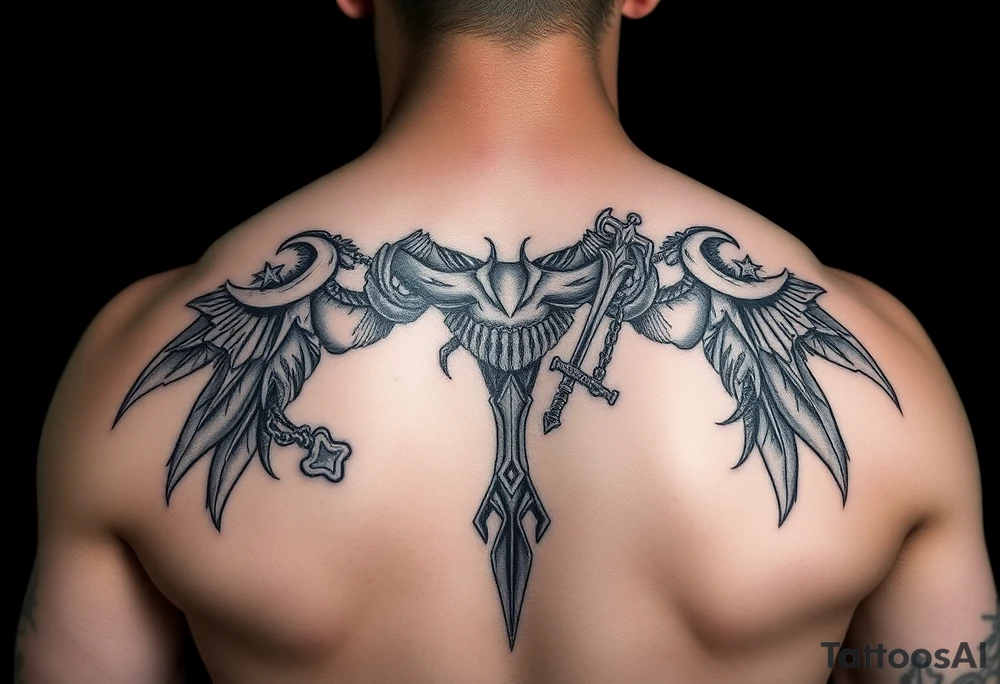 A warrior who lost her mother and is raising 3 kids tattoo idea