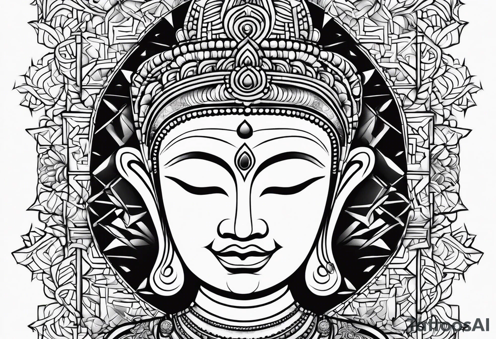 Bhudda small tattoo idea