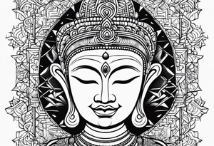 Bhudda small tattoo idea