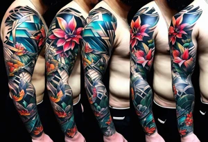 full sleeve tattoos for men. tattoo idea