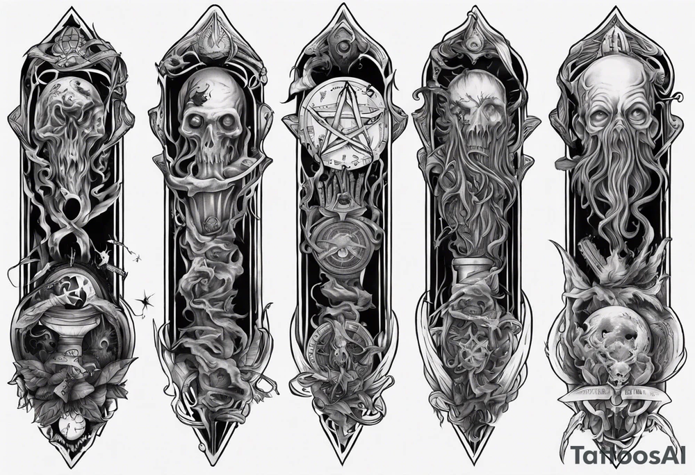 long tattoo for forearm on lovecraft them tattoo idea