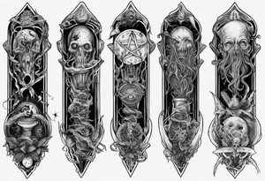 long tattoo for forearm on lovecraft them tattoo idea