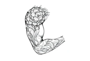 bold line ornamentaali tattoo idea