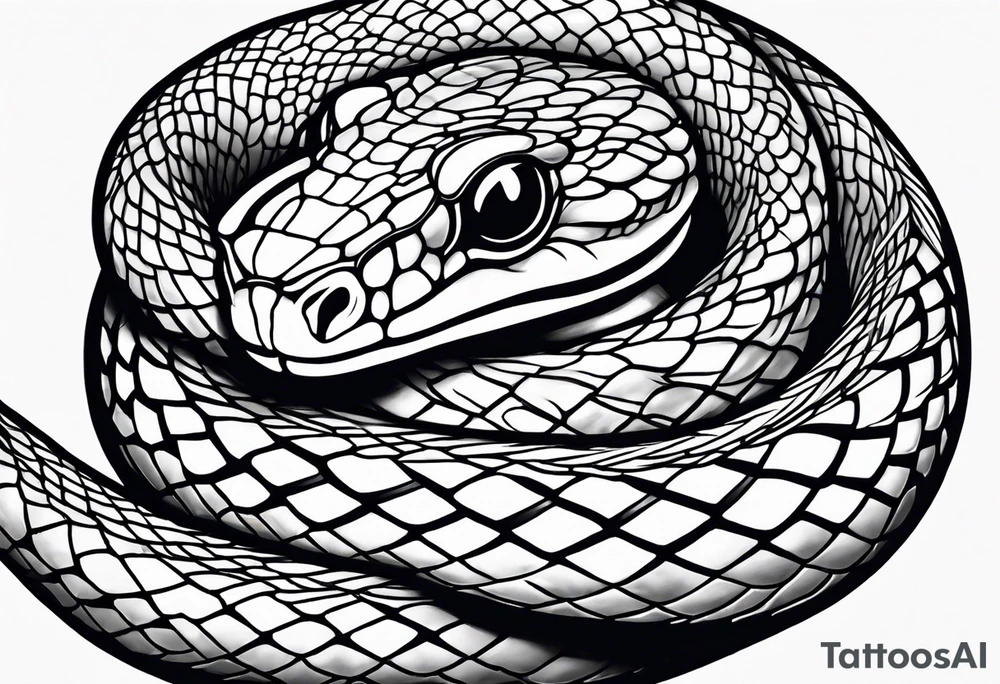 Litlle snake tattoo idea