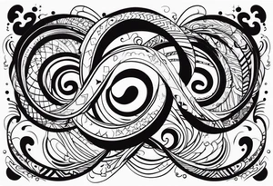 Infinity loop with p d tattoo idea