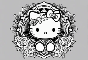 Hello kitty horor tattoo idea