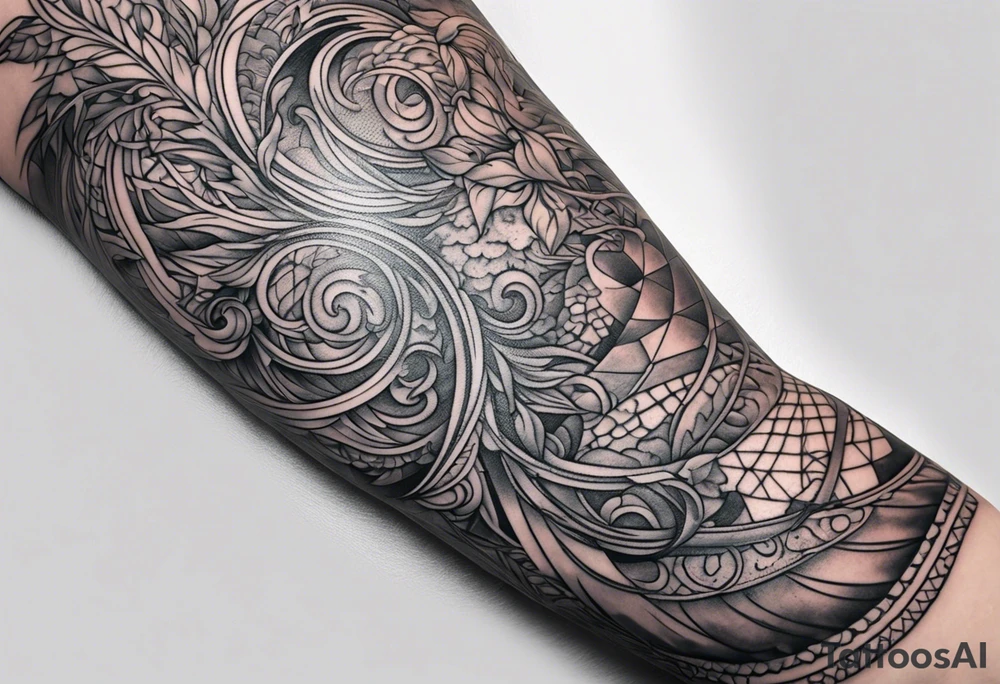 Sleeve tattoo. Vines wrapping around the upper arm. tattoo idea