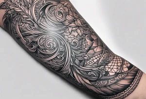 Sleeve tattoo. Vines wrapping around the upper arm. tattoo idea