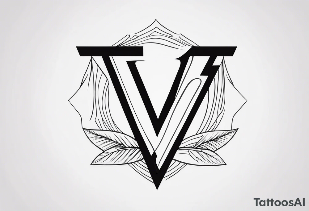 unique symbol with the letters T, A, J, W, D tattoo idea unique symbol with the letters T, A, J, W, D tattoo idea
