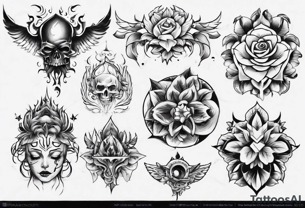 На всю руку tattoo idea