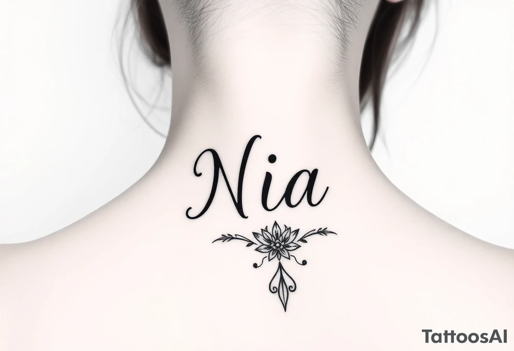 The name Nia tattoo idea