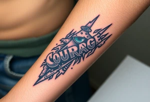 Courage tattoo idea