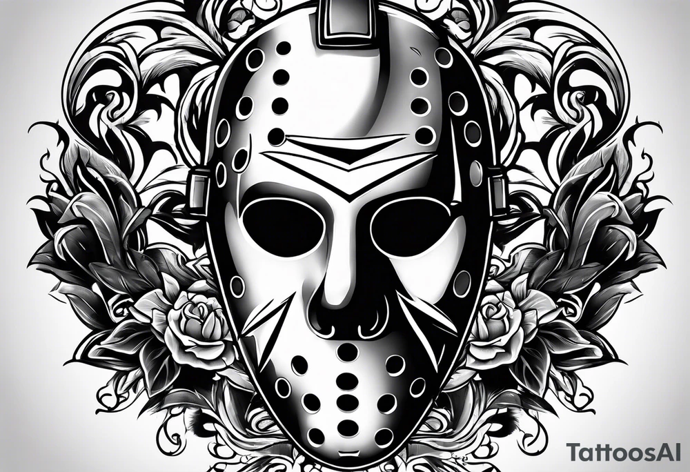 Friday the 13th Jason mask tattoo idea