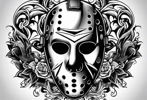 Friday the 13th Jason mask tattoo idea
