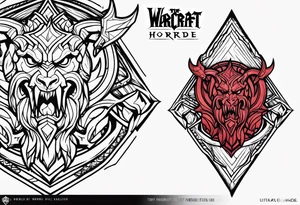 Horde logo world of warcraft tattoo idea