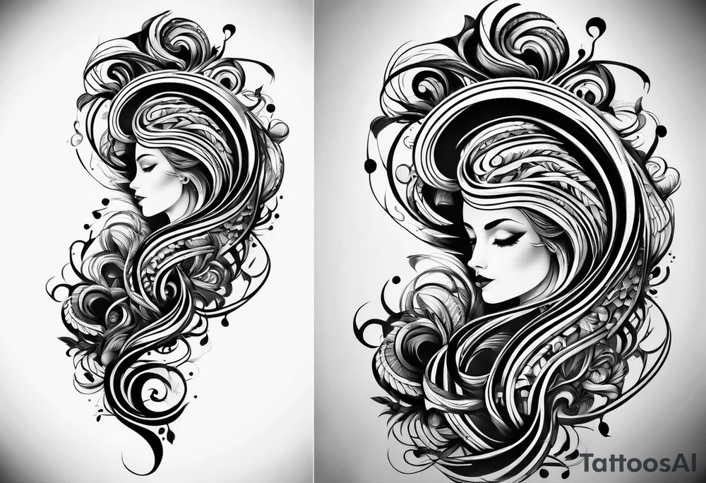 double helix tattoo idea