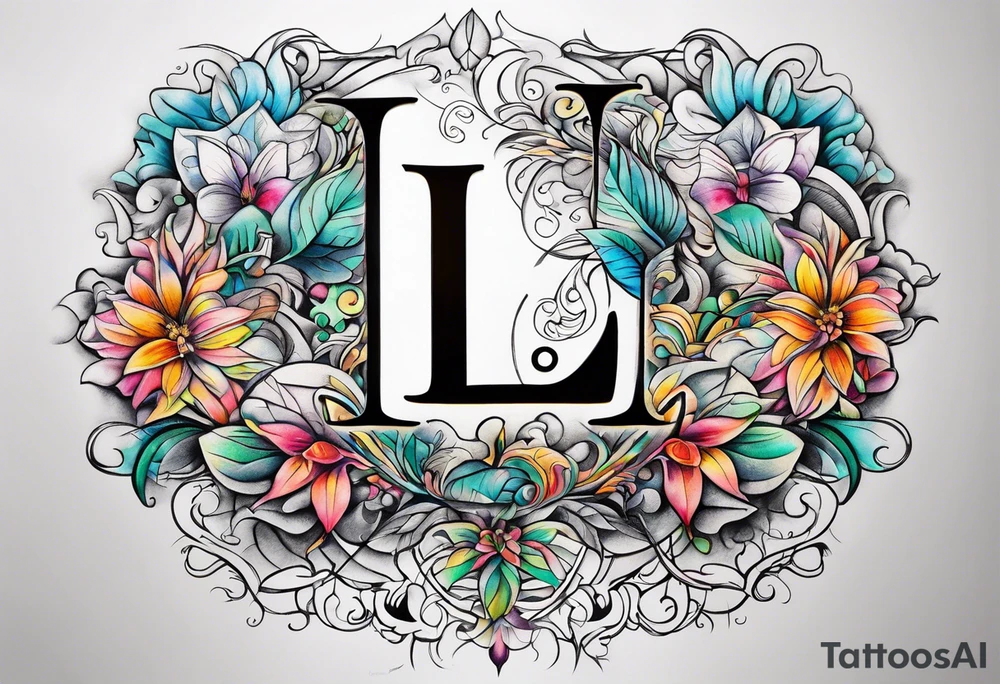 the letter L tattoo idea