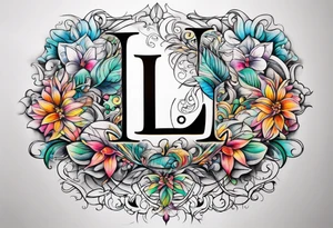 the letter L tattoo idea
