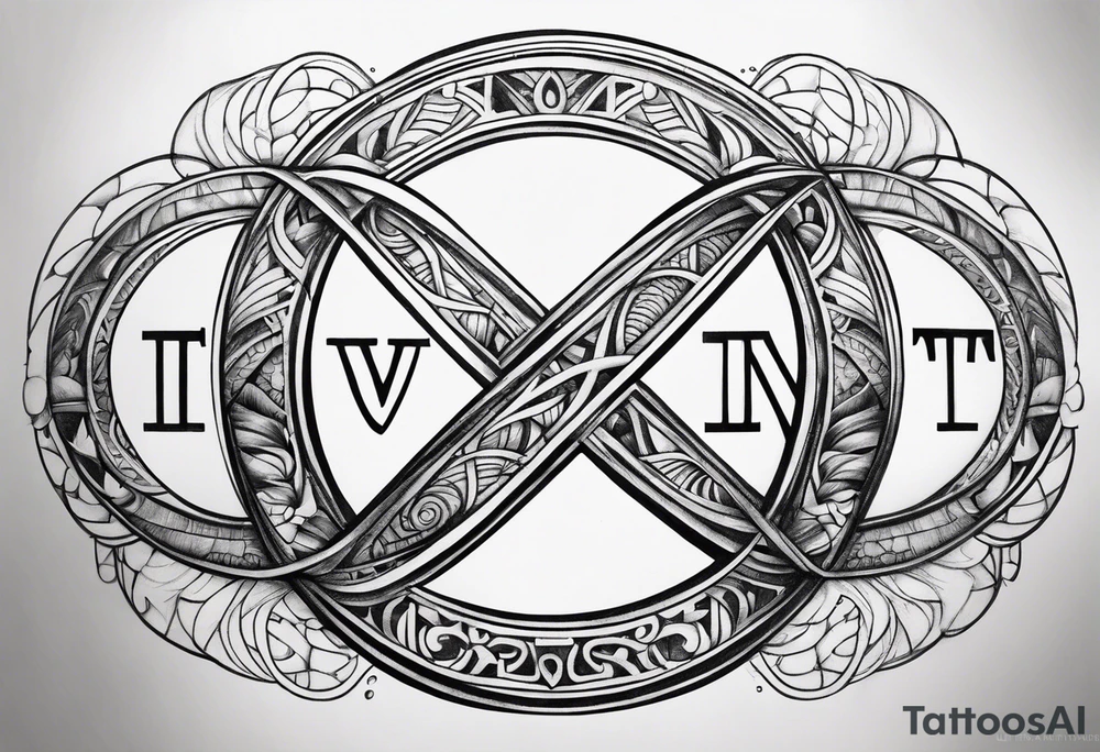 The words Even If and infinity symbol tattoo idea