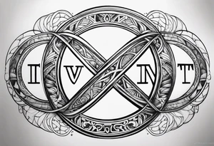 The words Even If and infinity symbol tattoo idea