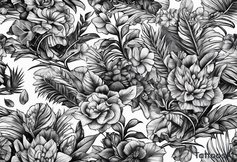 Bicycle race peloton Hawaii tattoo idea