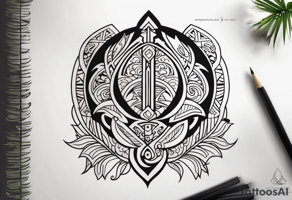 Polynesian maui hook tattoo tattoo idea