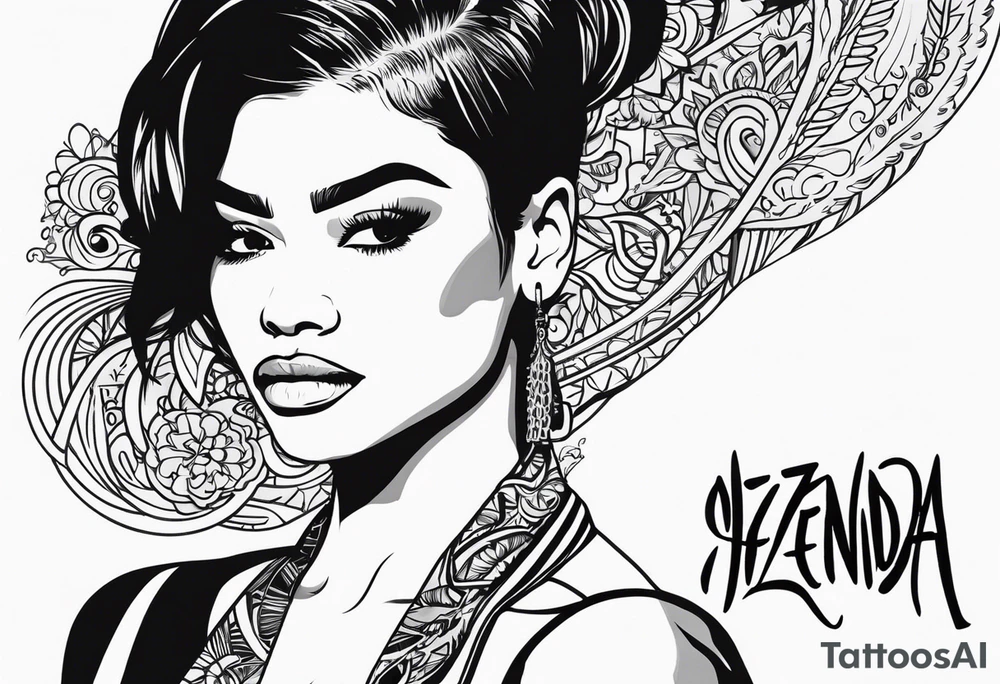 Spell Zendaya tattoo idea