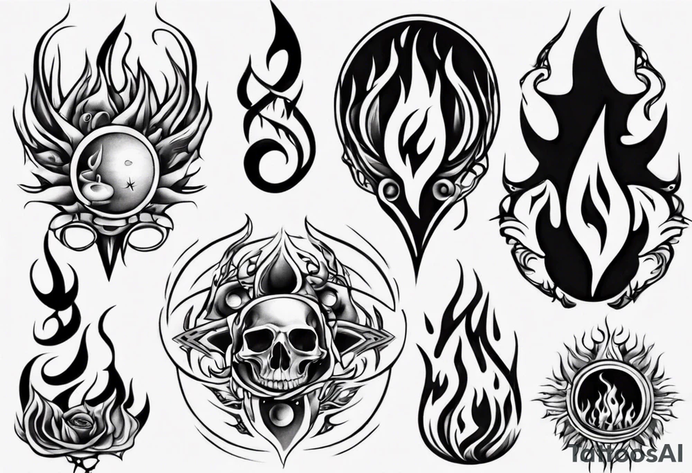 Flames tattoo idea