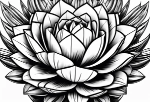 Molotov cocktail on an agave cactus tattoo idea