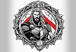 The Mighty Thor that looks like the Chris Hemsworth version tattoo idea