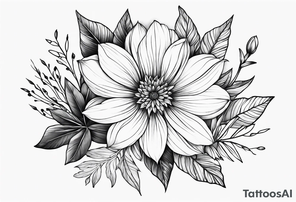 flower, nature tattoo idea