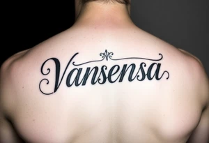 Name Vanessa tattoo idea